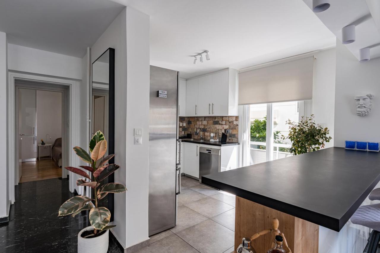 The Black Marble - Sea View, 2Br, 2Ba By Bnc Athens Ngoại thất bức ảnh